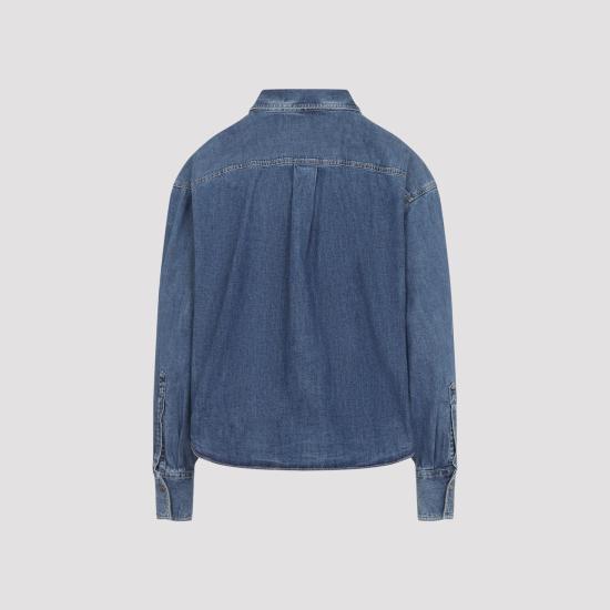 26SS 브루넬로 쿠치넬리 스커트 MH192RB526 C9031 BLUE VINTAGE - BRUNELLO CUCINELLI