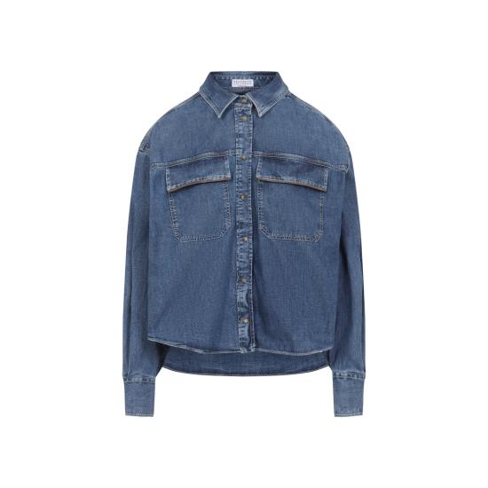 26SS 브루넬로 쿠치넬리 스커트 MH192RB526 C9031 BLUE VINTAGE