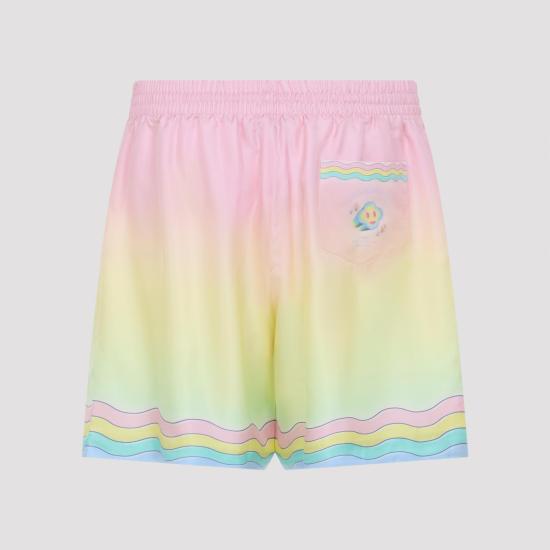 26SS 카사블랑카 숏팬츠 MSP26TR39902 MULTI PINK PURPLE - CASABLANCA