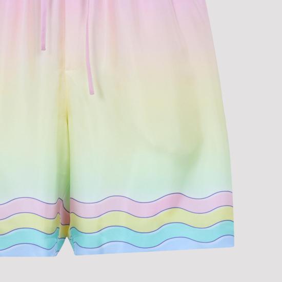 26SS 카사블랑카 숏팬츠 MSP26TR39902 MULTI PINK PURPLE - CASABLANCA