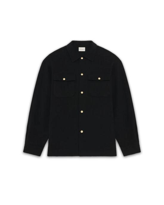 25FW 드롤드무슈 긴팔 셔츠 HJT254WO031 BL BLACK