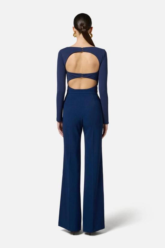 25SS 엘리자베타프랜치 스트레이트 팬츠 PA06951E2DC8 BLUE - ELISABETTA FRANCHI