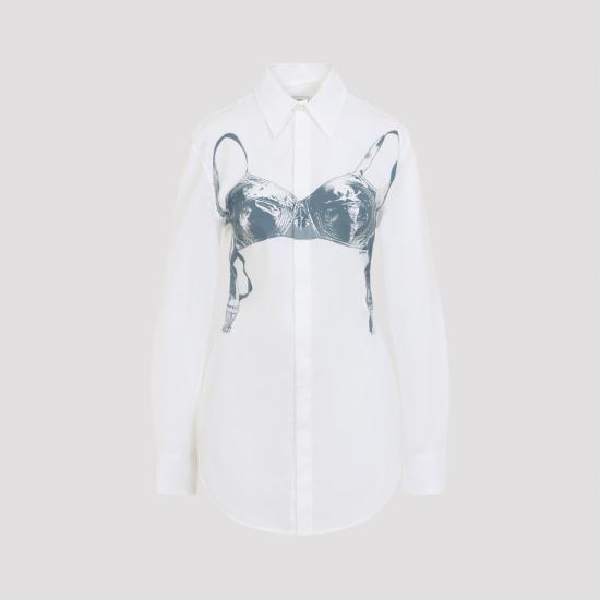 26SS 장 폴 고티에 셔츠 2601WST053C071 01102 WHITE BLUE GREY MULTICOLOUR - JEAN PAUL GAULTIER