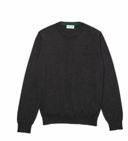  라코스테 메리노울 크루넥 스웨터 AH1969 EL6 ANTRACITE GREY