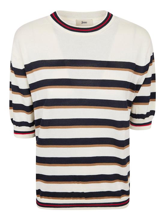 26SS 에르노 반팔 티셔츠 MG000239D 72118 1092 BIANCO BLU WHITE