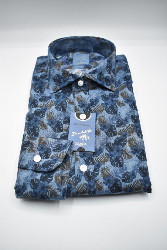 25SS 발바 셔츠 LFU02P0147117 U NECK FOGLIE FOGLIE BLU