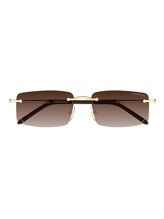 26SS 몽블랑 선글라스 MB0443S 008 GOLD GOLD BROWN METALLIC