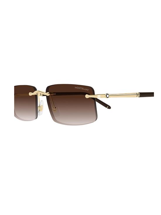 26SS 몽블랑 선글라스 MB0443S 008 GOLD GOLD BROWN METALLIC - MONTBLANC