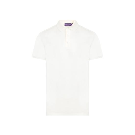  랄프로렌 퍼플라벨 폴로 티셔츠 790877021026 CLASSIC CREAM WHITE