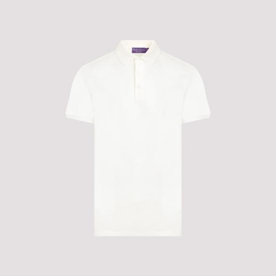  랄프로렌 퍼플라벨 폴로 티셔츠 790877021026 CLASSIC CREAM WHITE - RALPH LAUREN PURPLE LABEL