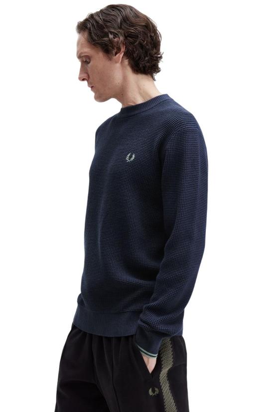 25FW 프레드페리 긴팔 티셔츠 K6507 738 BLU - FRED PERRY