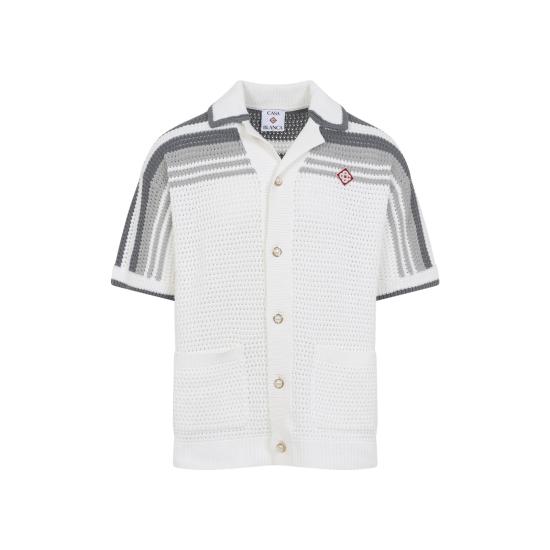 26SS 카사블랑카 셔츠 MSP26KW93301 WHITE GREY