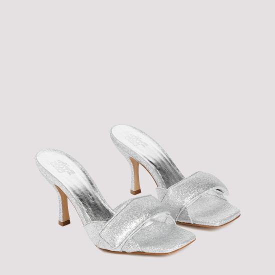 FALL WINTER 지아 보르기니 샌들 ALOD 2222 SILVER GLITTER METALLIC - GIA BORGHINI