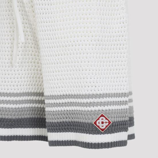 26SS 카사블랑카 숏팬츠 MSP26KW93401 WHITE GREY - CASABLANCA