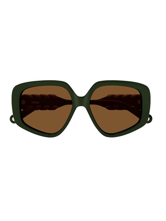 26SS 끌로에 선글라스 CH0210S 004 GREEN GREEN BROWN