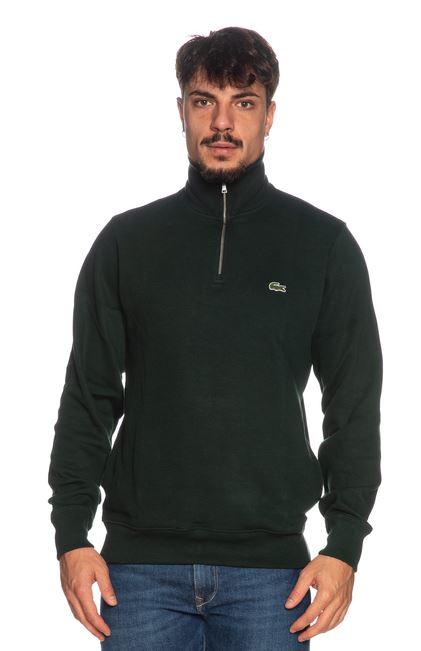  라코스테 라코스테 하프 집 코튼 스웨트셔츠 SH1927 YZP VERDE GREEN