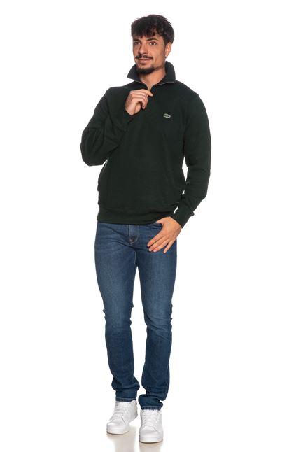  라코스테 라코스테 하프 집 코튼 스웨트셔츠 SH1927 YZP VERDE GREEN - LACOSTE