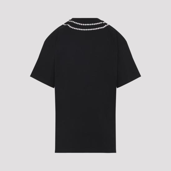 26SS 모스키노 반팔 티셔츠 261E0718 0541 NERO BLACK - MOSCHINO