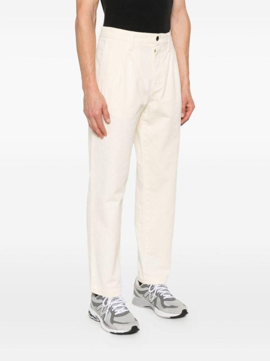 25FW 씨피 컴퍼니 스트레이트 팬츠 19CMPA213A110458G 402 WHITE - C.P. COMPANY