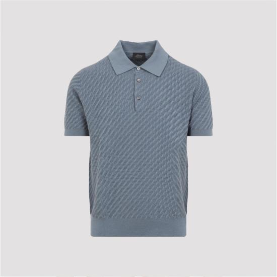 26SS 브리오니 폴로 티셔츠 UMR20O PAK22 4500 PERWINKLE BLUE - BRIONI