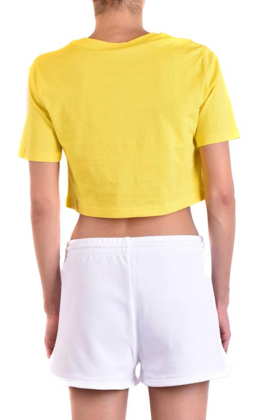 SPRING SUMMER 모스키노 반팔 티셔츠 A07055412027 YELLOW - MOSCHINO