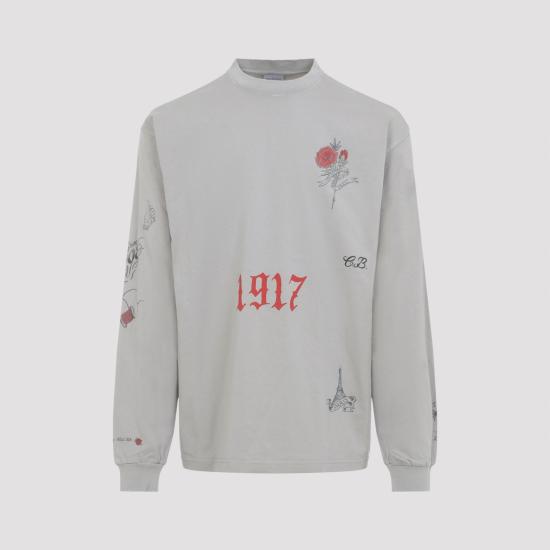 26SS 발렌시아가 폴로 티셔츠 744449 TUVJ2 2967 CEMENT GREY - BALENCIAGA