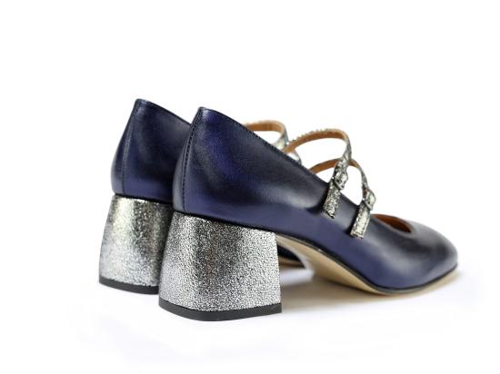 25FW 톤구 힐/펌프스 GITA BLU ARGENTO - TON GOUT