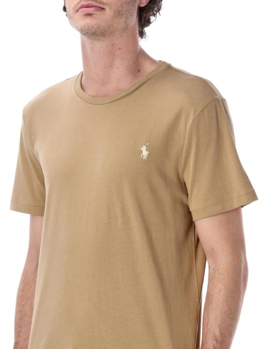 26SS 폴로 랄프로렌 포니로고 자수 반팔 티셔츠 710671438 329 BROWN - POLO RALPH LAUREN