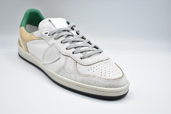 25FW 필립모델 드레스 슈즈 PGLU LOW MAN VC03 VERDE BIANCO - PHILIPPE MODEL