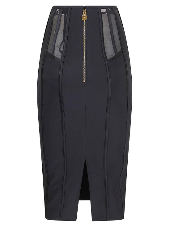 26SS 엘리자베타프랜치 스커트 GO17962E2 110 NERO BLACK - ELISABETTA FRANCHI