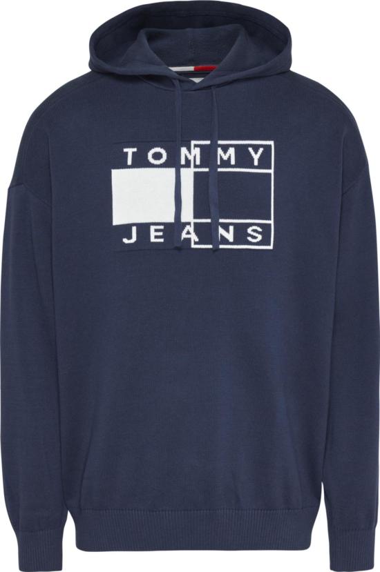  토미진 긴팔 티셔츠 DM0DM13897 C87 BLU BLUE