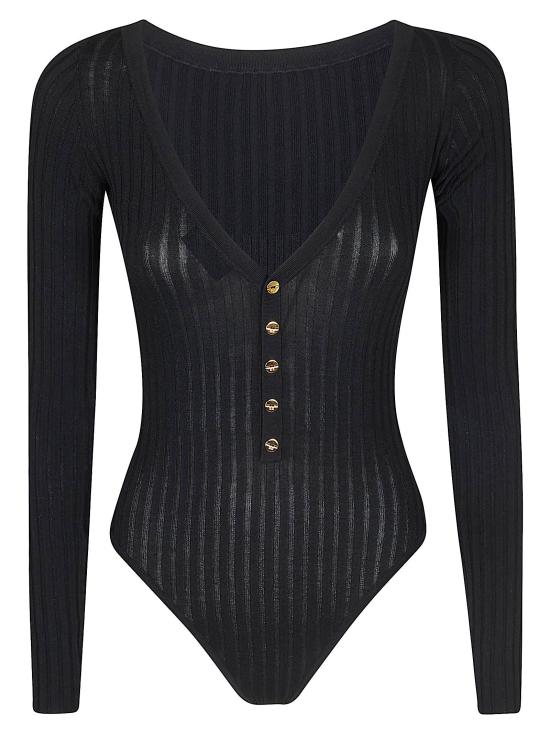 26SS 엘리자베타프랜치 바디수트 티셔츠 BK84S62E2 110 NERO BLACK - ELISABETTA FRANCHI