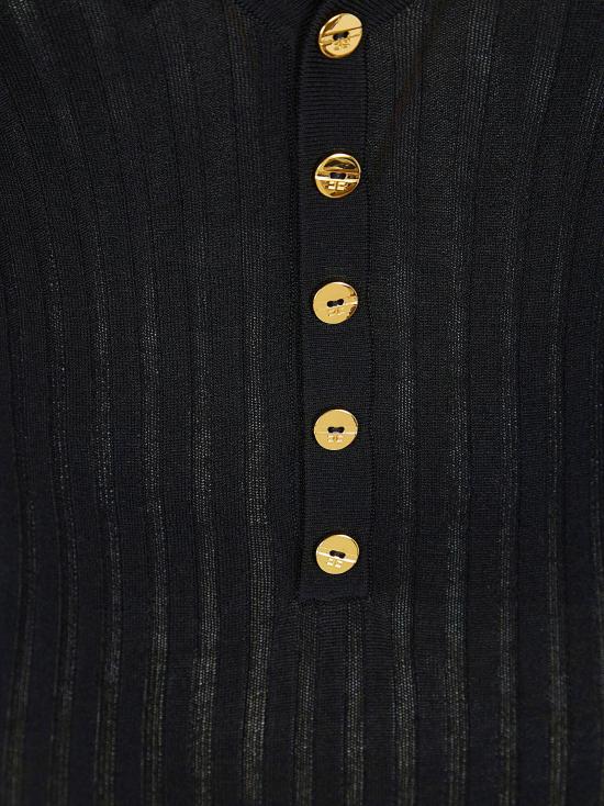 26SS 엘리자베타프랜치 바디수트 티셔츠 BK84S62E2 110 NERO BLACK - ELISABETTA FRANCHI