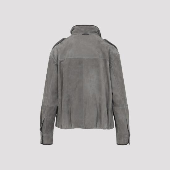 26SS 브루넬로 쿠치넬리 모닐리 쿠튀르 스웨이드 자켓 MPCAI7787 C8850 SAFARI GREY - BRUNELLO CUCINELLI