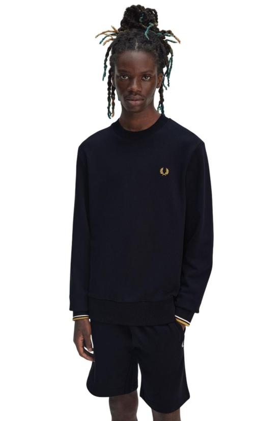  프레드페리 긴팔 티셔츠 M7535 W53 BLU BLUE - FRED PERRY