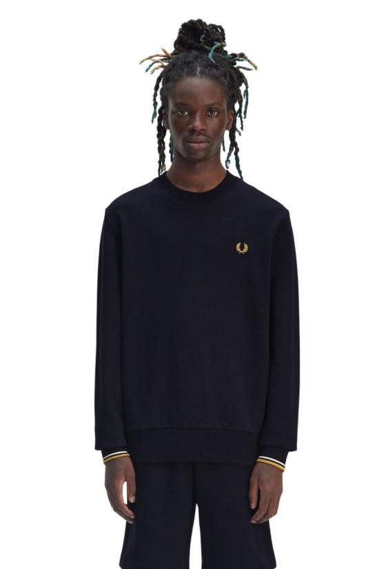  프레드페리 긴팔 티셔츠 M7535 W53 BLU BLUE - FRED PERRY