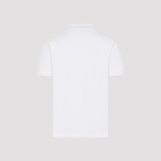 26SS 버버리 메탈릭 EKD 코튼 폴로 셔츠 8119009 B7078 CHALK WHITE - BURBERRY