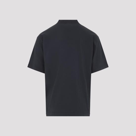 26SS 발렌시아가 폴로 티셔츠 764235 TTVM7 6552 WASHED BLACK - BALENCIAGA