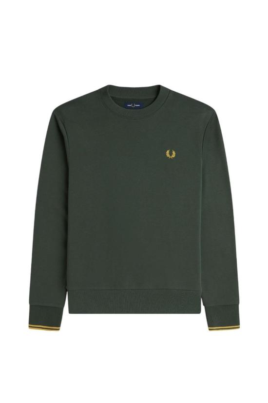  프레드페리 긴팔 티셔츠 M7535 X89 VERDE GREEN