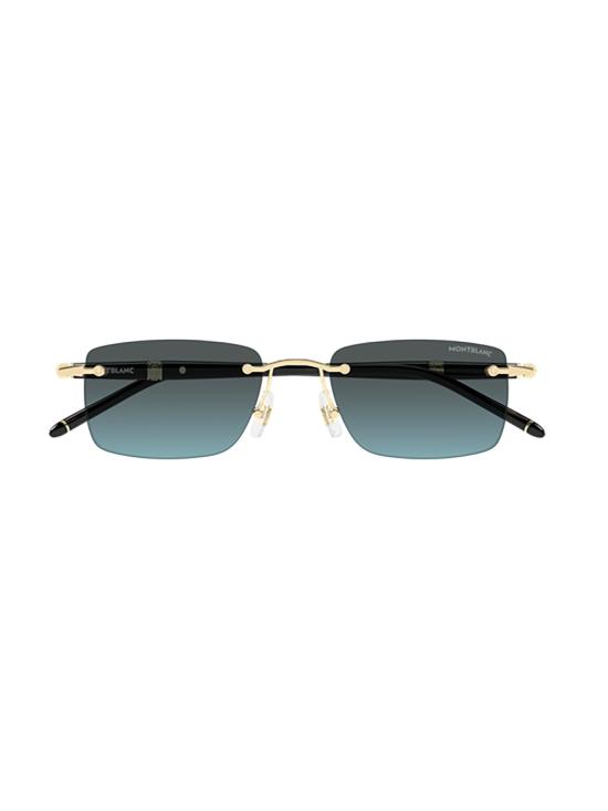 26SS 몽블랑 선글라스 MB0344S 010 GOLD BLACK BLUE METALLIC