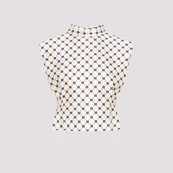  랑방 탑 RWTO03055683E23 002 CHALK NUDE NEUTRALS - LANVIN