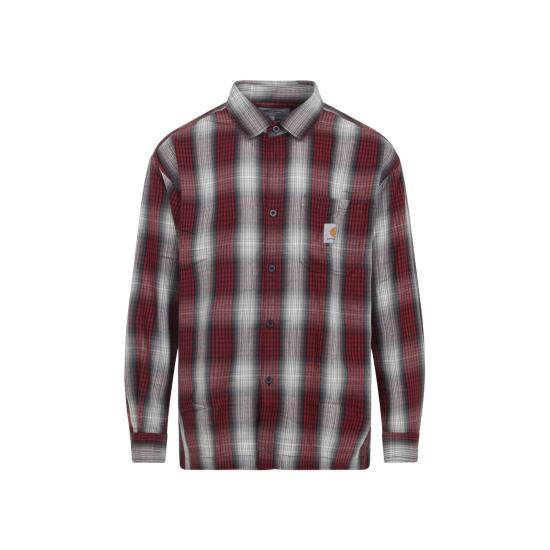 26SS 칼하트 WIP 롱슬리브 할린 셔츠 I0359543I2XX03 HARLIN CHECK CHILI PEPPER MULTICOLOUR