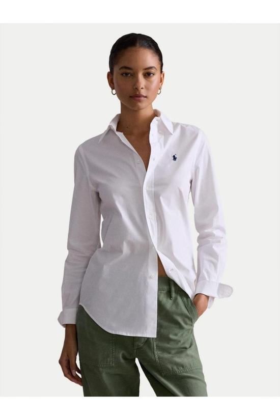 25SS 폴로 랄프로렌 포니로고 코튼 셔츠 211941509002 WHITE - POLO RALPH LAUREN