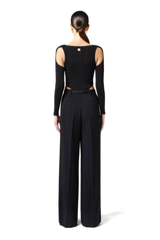 25SS 엘리자베타프랜치 스트레이트 팬츠 PA08751E2110 BLACK - ELISABETTA FRANCHI