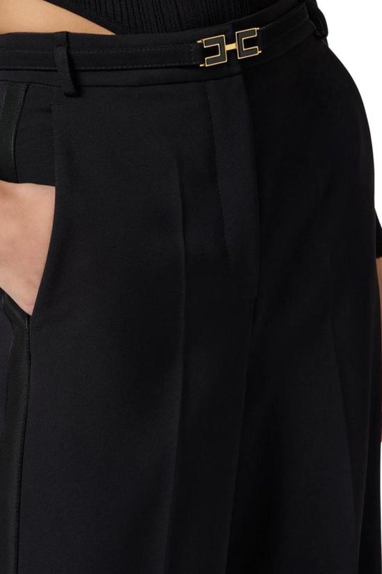 25SS 엘리자베타프랜치 스트레이트 팬츠 PA08751E2110 BLACK - ELISABETTA FRANCHI
