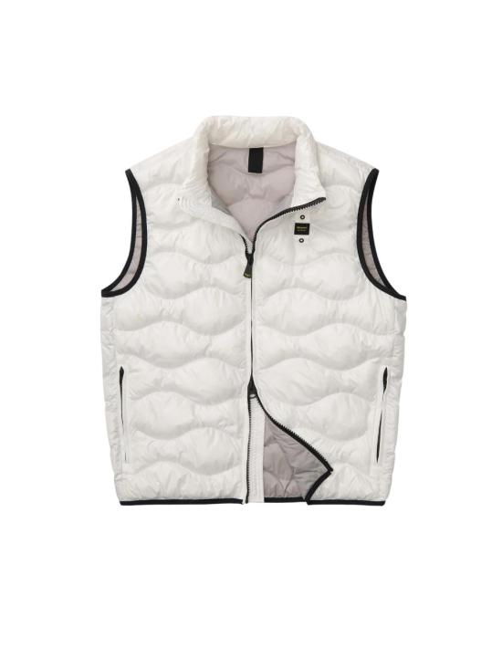 26SS 블라우어 패딩 조끼 26SBLUX02184 100 BIANCO WHITE