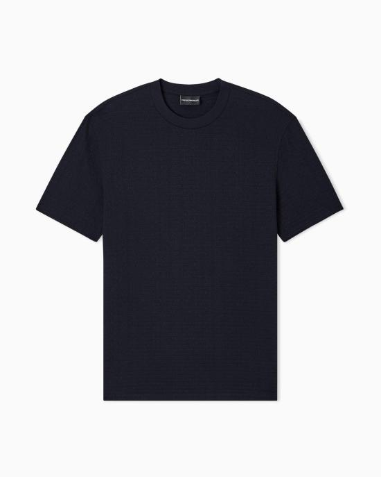 26SS 엠포리오 아르마니 폴로 티셔츠 EM004594 AF10762 413 BLUE NAVY