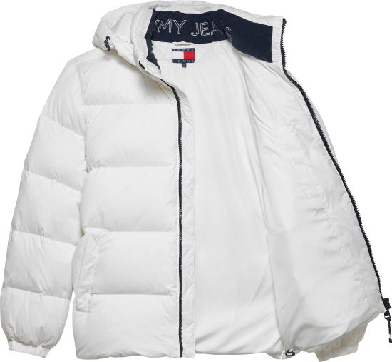 25FW 토미진 패딩 DM0DM19786 YBL BIANCO WHITE - TOMMY JEANS