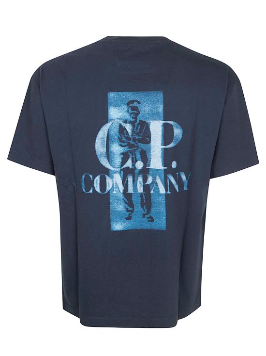 26SS 씨피 컴퍼니 폴로 티셔츠 20CMTS143A 110579W 888 TOTAL ECLIPSE BLACK - C.P. COMPANY