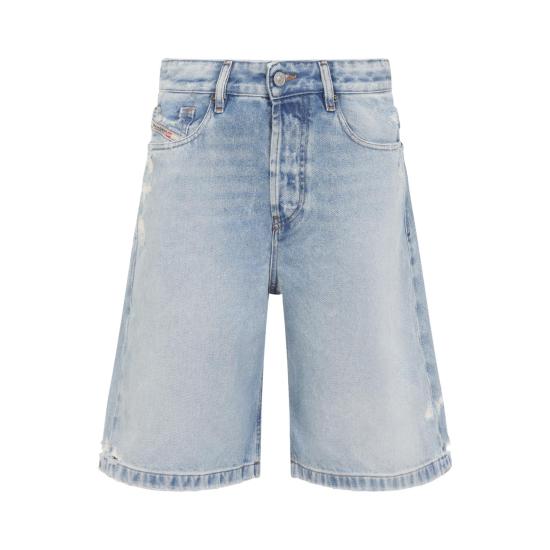 26SS 디젤 숏팬츠 A14051 007DM 01 DENIM BLUE